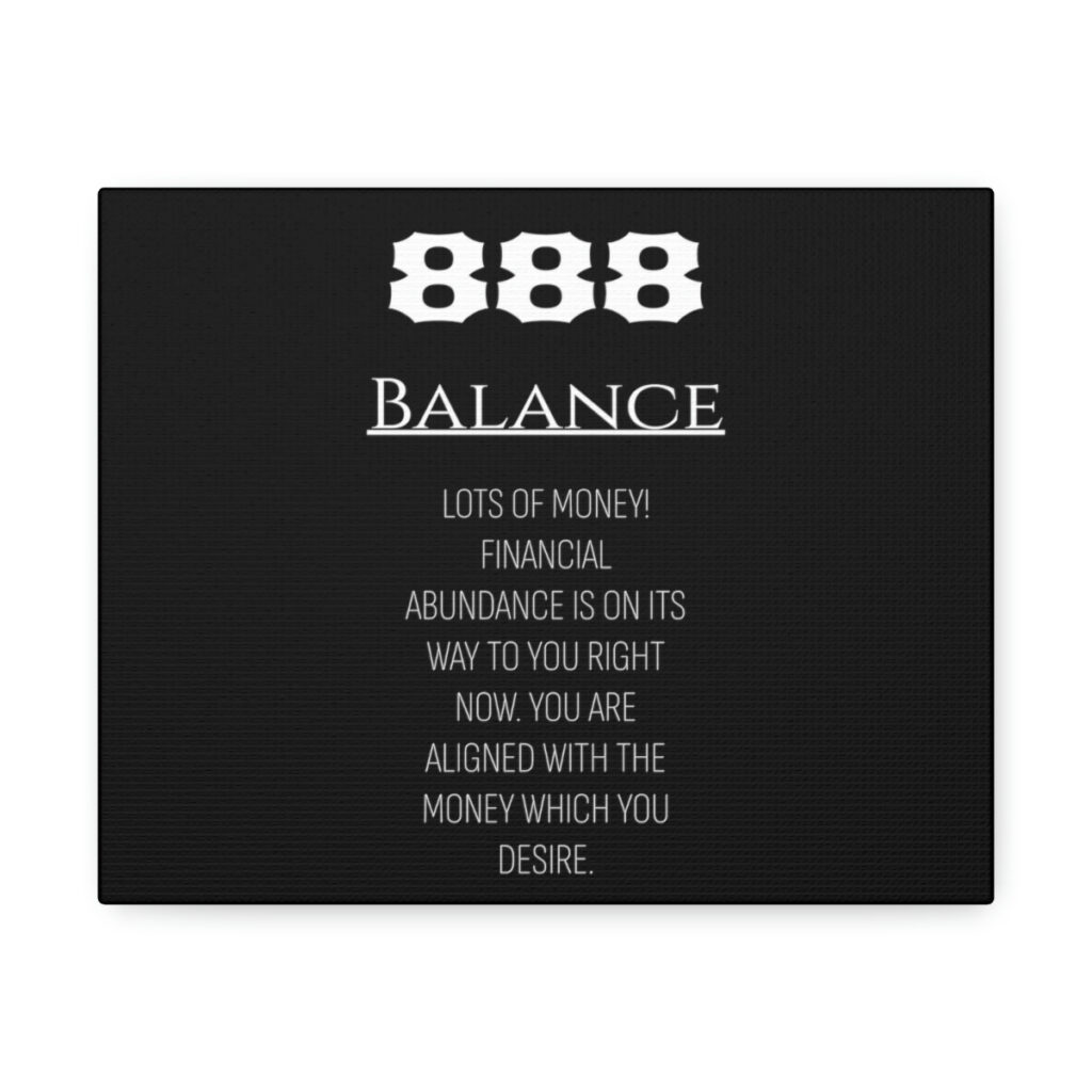 Angel Numbers 888 BALANCE